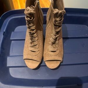 Circus by Sam Edelman Tan Lace Up Boots